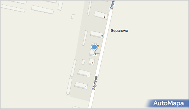 Separowo, Separowo, 4A, mapa Separowo
