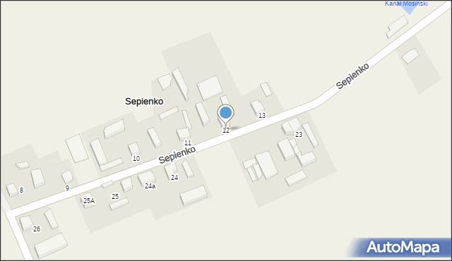 Sepienko, Sepienko, 12, mapa Sepienko