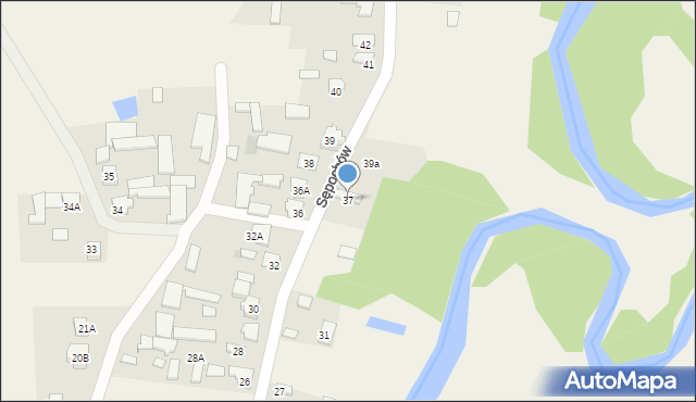 Sępochów, Sępochów, 37, mapa Sępochów