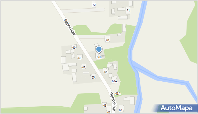 Sępochów, Sępochów, 66b, mapa Sępochów