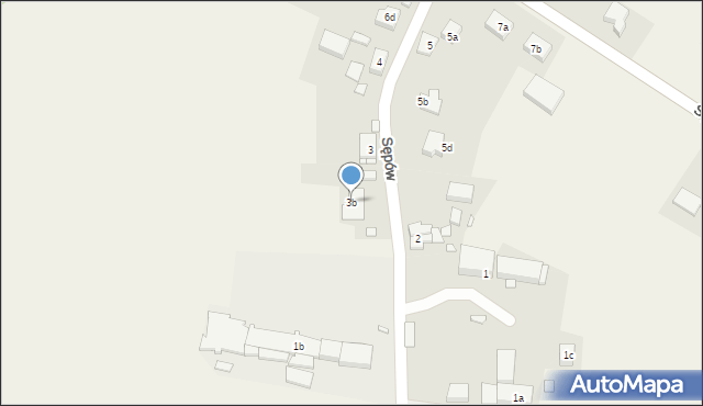 Sępów, Sępów, 3b, mapa Sępów