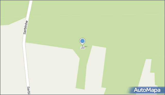 Serbinów, Serbinów, 144, mapa Serbinów