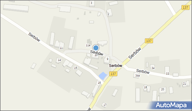 Serbów, Serbów, 10, mapa Serbów
