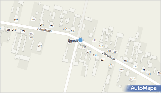 Seredzice, Seredzice, 239, mapa Seredzice
