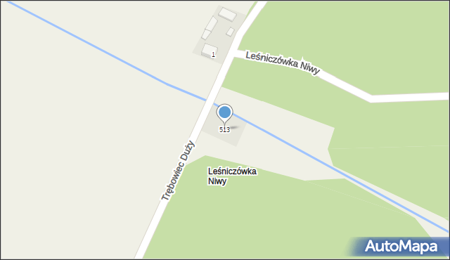 Seredzice, Seredzice, 513, mapa Seredzice