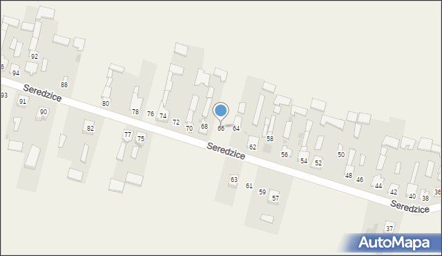 Seredzice, Seredzice, 66, mapa Seredzice