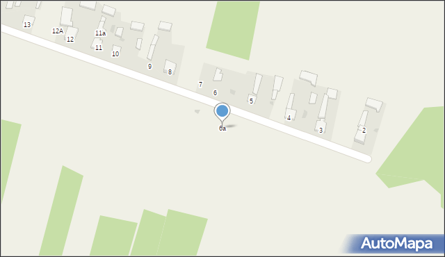 Seredzice-Zawodzie, Seredzice-Zawodzie, 6a, mapa Seredzice-Zawodzie