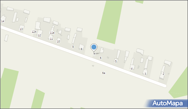 Seredzice-Zawodzie, Seredzice-Zawodzie, 7, mapa Seredzice-Zawodzie