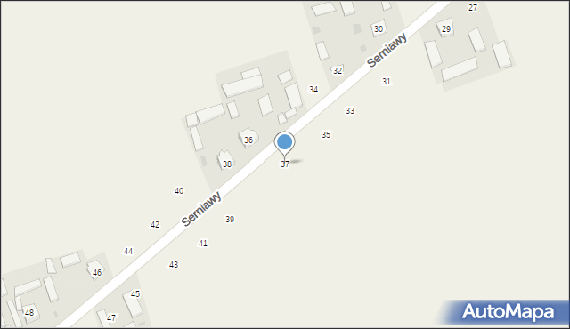 Serniawy, Serniawy, 37, mapa Serniawy