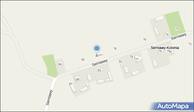 Serniawy, Serniawy, 80, mapa Serniawy