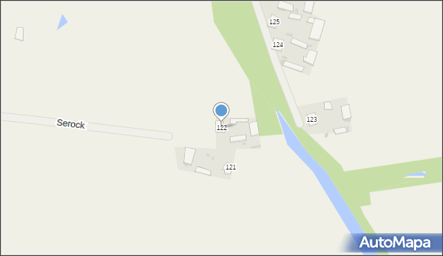 Serock, Serock, 122, mapa Serock