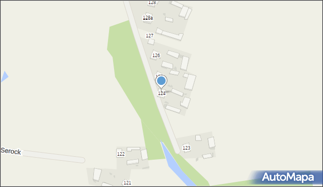 Serock, Serock, 124, mapa Serock