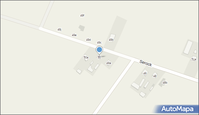 Serock, Serock, 50, mapa Serock