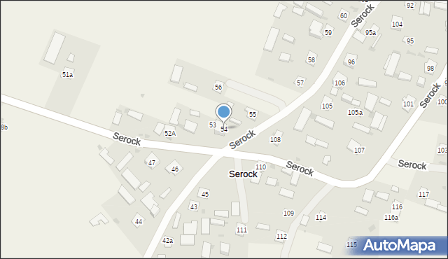 Serock, Serock, 54, mapa Serock