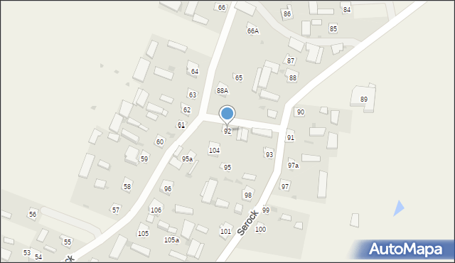Serock, Serock, 92, mapa Serock
