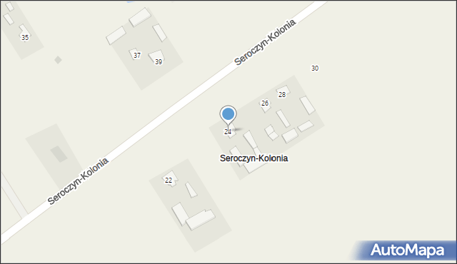 Seroczyn-Kolonia, Seroczyn-Kolonia, 24, mapa Seroczyn-Kolonia