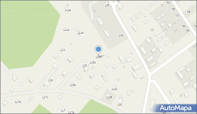 Serpelice, Serpelice, 115d, mapa Serpelice