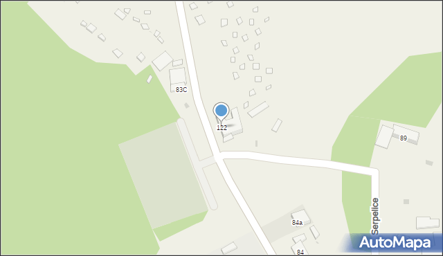 Serpelice, Serpelice, 122, mapa Serpelice