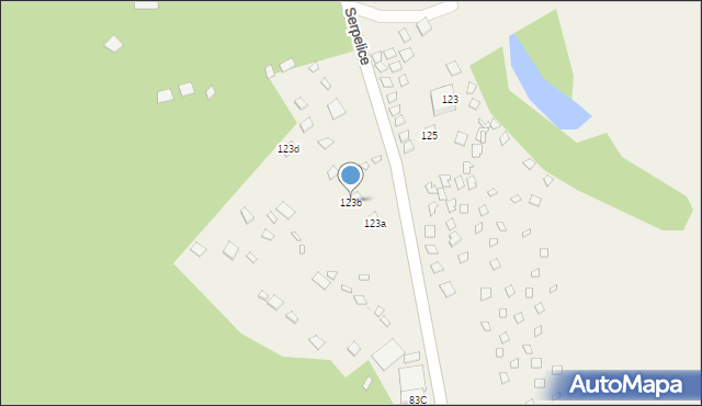 Serpelice, Serpelice, 123b, mapa Serpelice