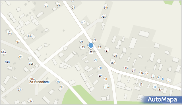 Serpelice, Serpelice, 22, mapa Serpelice