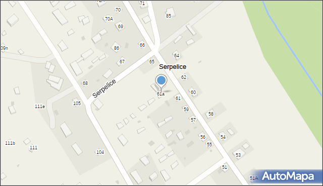 Serpelice, Serpelice, 63, mapa Serpelice