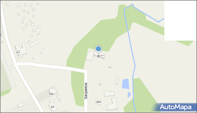 Serpelice, Serpelice, 89, mapa Serpelice
