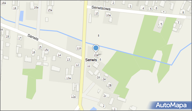 Serwis, Serwis, 11a, mapa Serwis