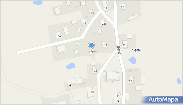 Sętal, Sętal, 13, mapa Sętal