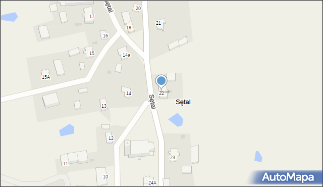 Sętal, Sętal, 22, mapa Sętal