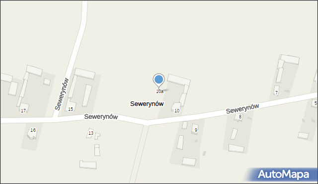 Sewerynów, Sewerynów, 10a, mapa Sewerynów