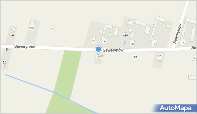 Sewerynów, Sewerynów, 19A, mapa Sewerynów