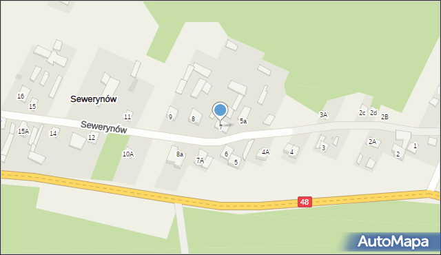 Sewerynów, Sewerynów, 7, mapa Sewerynów