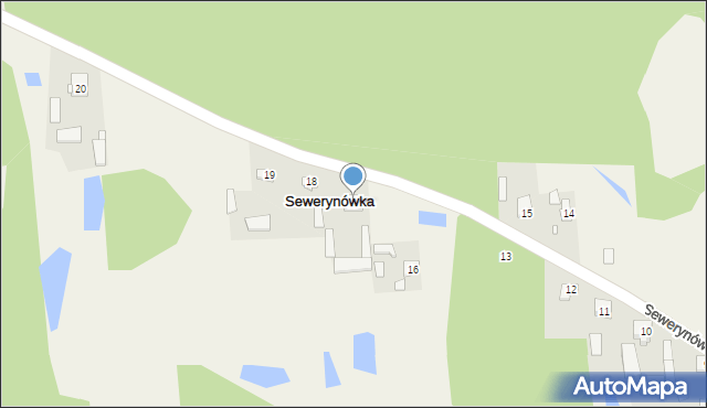 Sewerynówka, Sewerynówka, 17, mapa Sewerynówka