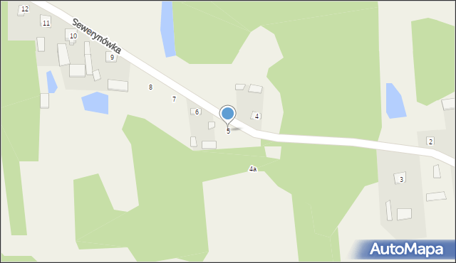 Sewerynówka, Sewerynówka, 5, mapa Sewerynówka