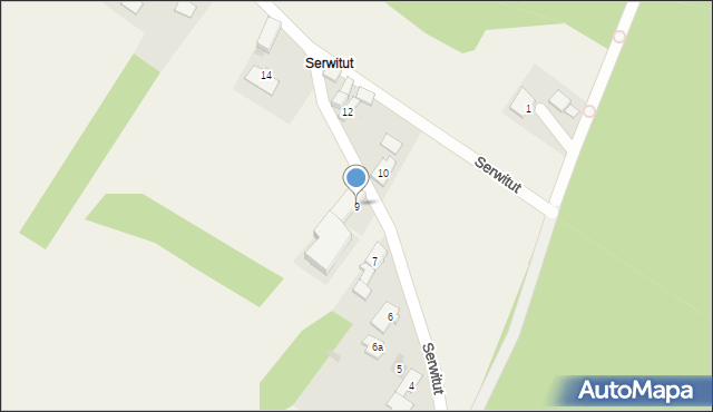 Smolarnia, Serwitut, 9, mapa Smolarnia