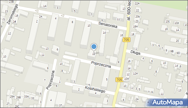 Sochaczew, Senatorska, 12, mapa Sochaczew