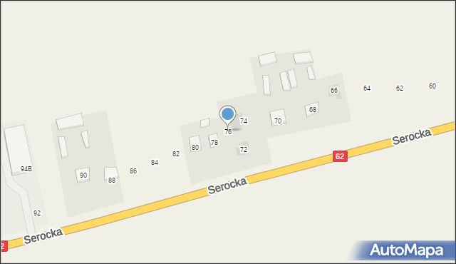 Somianka, Serocka, 76, mapa Somianka