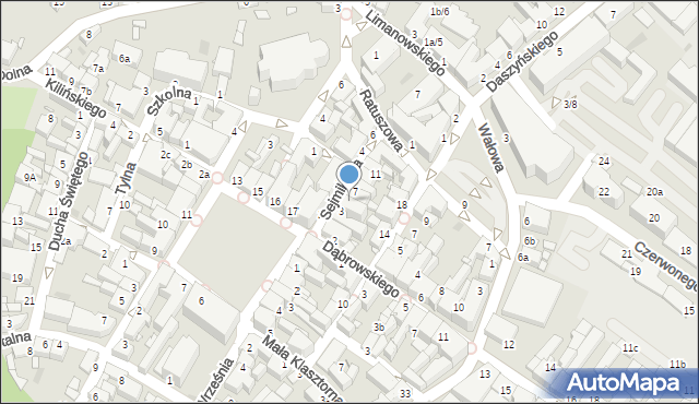 Środa Wielkopolska, Sejmikowa, 5, mapa Środa Wielkopolska