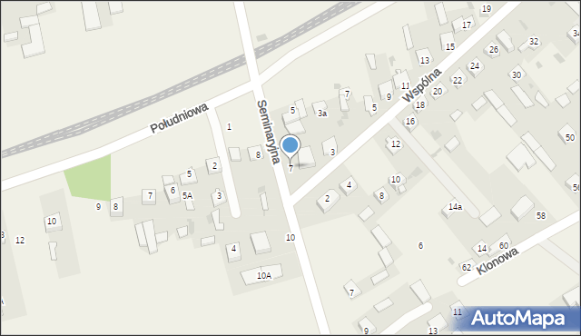 Stare Opole, Seminaryjna, 7, mapa Stare Opole