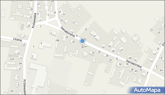Stężyca, Senatorska, 22, mapa Stężyca