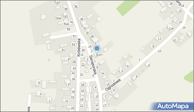 Stężyca, Senatorska, 5, mapa Stężyca