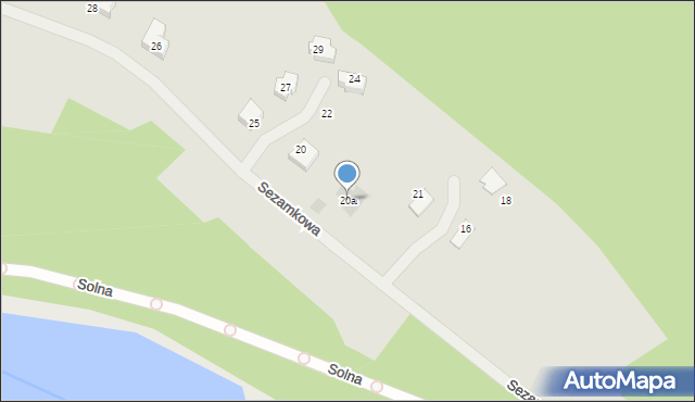 Świebodzice, Sezamkowa, 20a, mapa Świebodzice