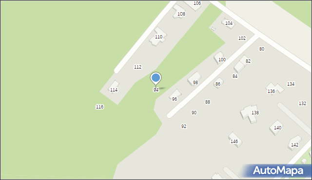 Szczecin, Senna, 94, mapa Szczecina