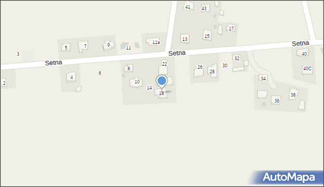 Szówsko, Setna, 18, mapa Szówsko