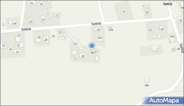 Szówsko, Setna, 38, mapa Szówsko