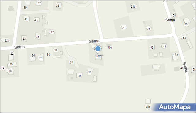 Szówsko, Setna, 40C, mapa Szówsko