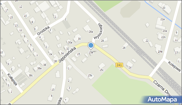 Tuchola, Sępoleńska, 13a, mapa Tuchola