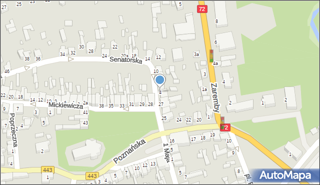 Tuliszków, Senatorska, 4, mapa Tuliszków