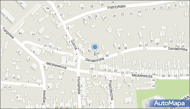 Tuliszków, Senatorska, 50, mapa Tuliszków