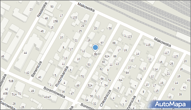 Warszawa, Serocka, 55, mapa Warszawy